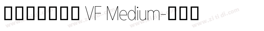阿里妈妈方圆体 VF Medium字体转换